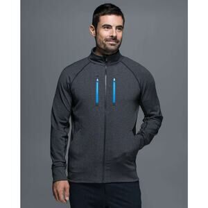 Lululemon Mens Shift Full Zip Jacket Size Medium Heathered Black Sleek